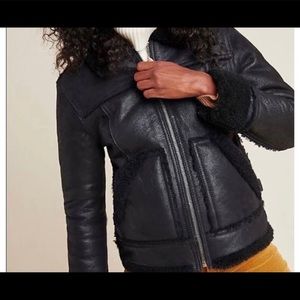 Frye shearling leather jacket